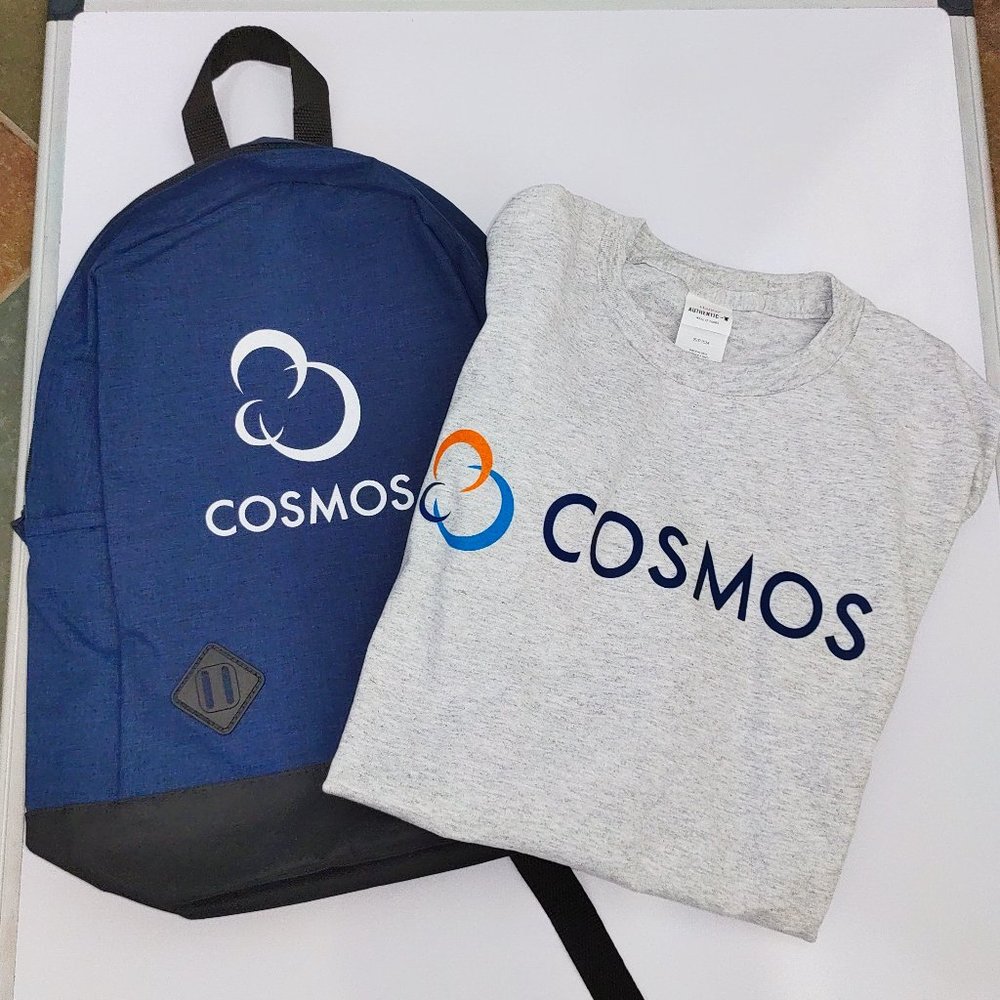 New COSMOS backpack and T shirt